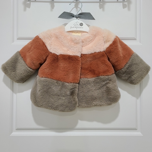 First Impressions Other - First Impressions Baby Faux Fur Jacket 3/6M (NWOT)